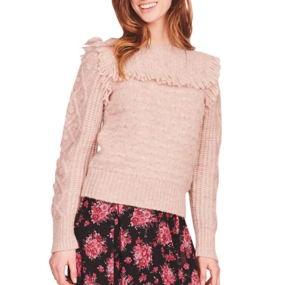 LOVESHACKFANCY KINGSTON PULLOVER CONFETTI DUST SWEATER